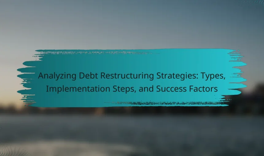 Analyzing Debt Restructuring Strategies: Types, Implementation Steps, and Success Factors