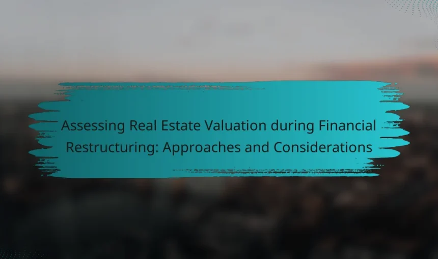 Assessing Real Estate Valuation during Financial Restructuring: Approaches and Considerations