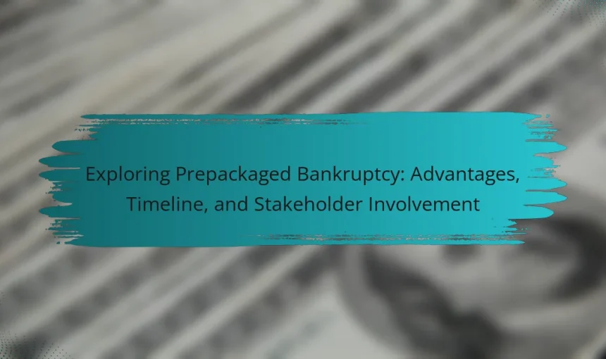 Exploring Prepackaged Bankruptcy: Advantages, Timeline, and Stakeholder Involvement