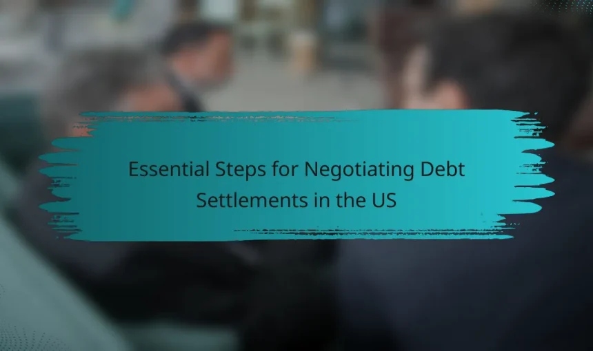 Essential Steps for Negotiating Debt Settlements in the US