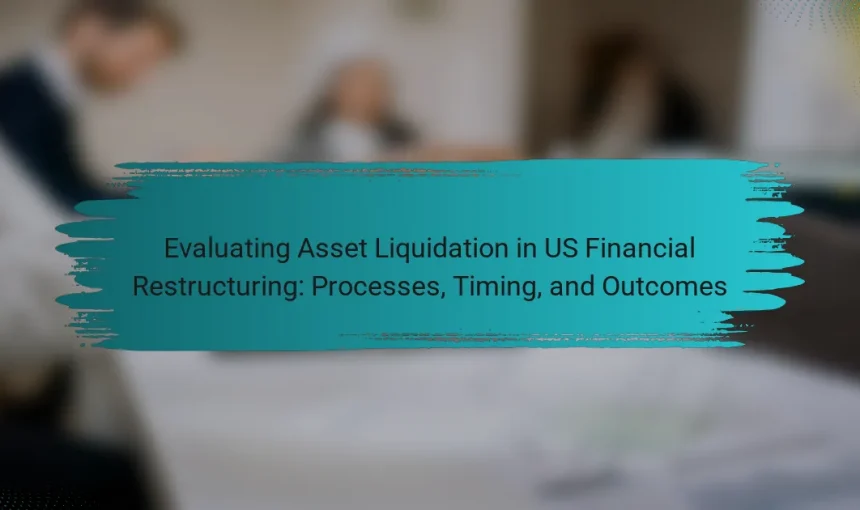Evaluating Asset Liquidation in US Financial Restructuring: Processes, Timing, and Outcomes