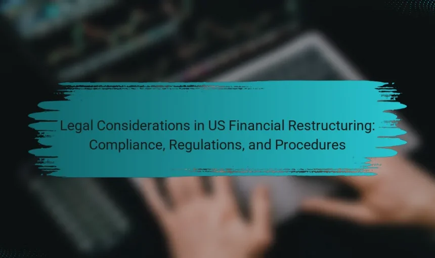 Legal Considerations in US Financial Restructuring: Compliance, Regulations, and Procedures