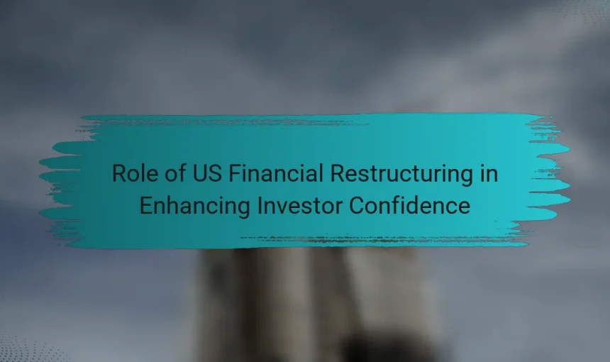 Role of US Financial Restructuring in Enhancing Investor Confidence