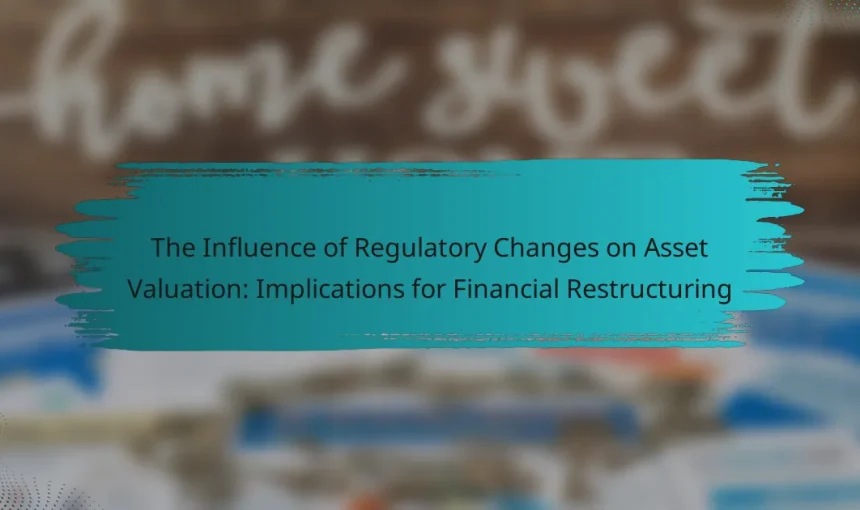 The Influence of Regulatory Changes on Asset Valuation: Implications for Financial Restructuring