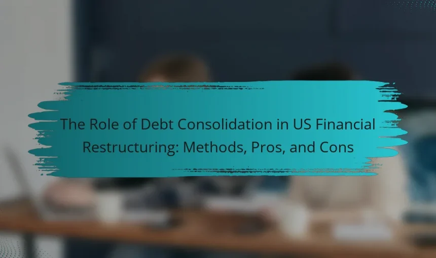 The Role of Debt Consolidation in US Financial Restructuring: Methods, Pros, and Cons