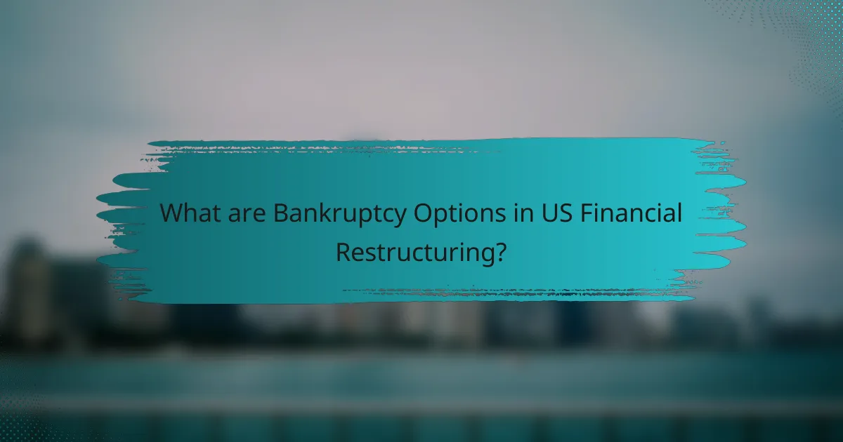 What are Bankruptcy Options in US Financial Restructuring?