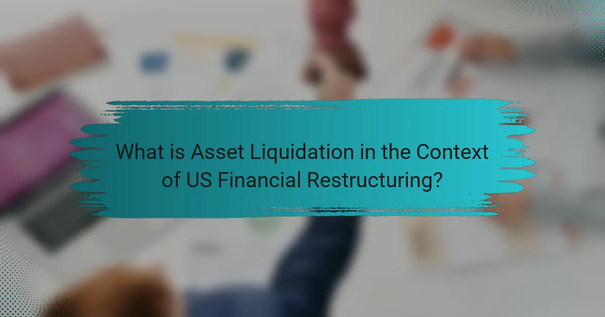 What is Asset Liquidation in the Context of US Financial Restructuring?