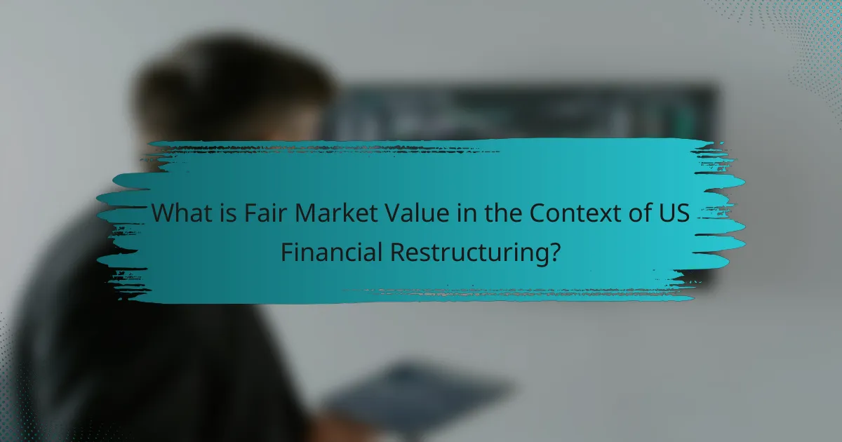 What is Fair Market Value in the Context of US Financial Restructuring?