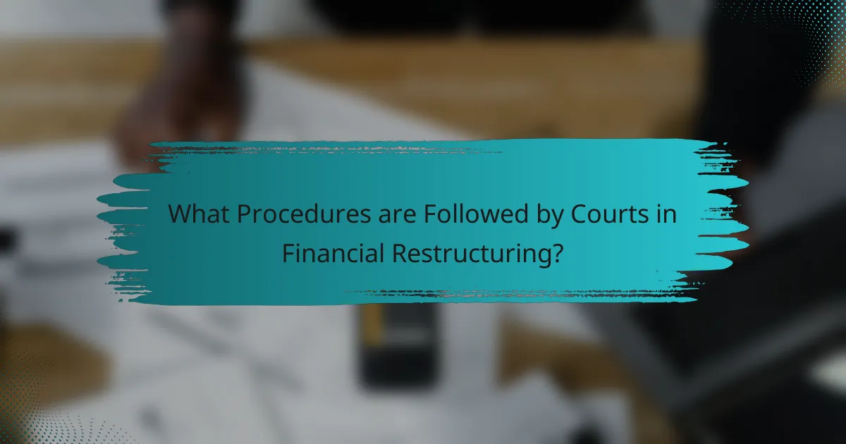 What Procedures are Followed by Courts in Financial Restructuring?